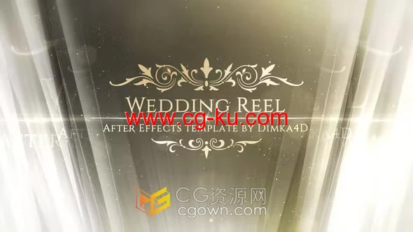 AE模板-创建美丽感人的婚礼视频独特浪漫回忆电子相册的图片1