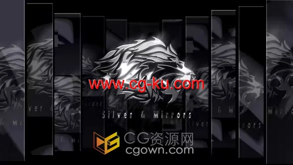 光面镜子反射标志效果动画视频片头制作AE模板的图片1