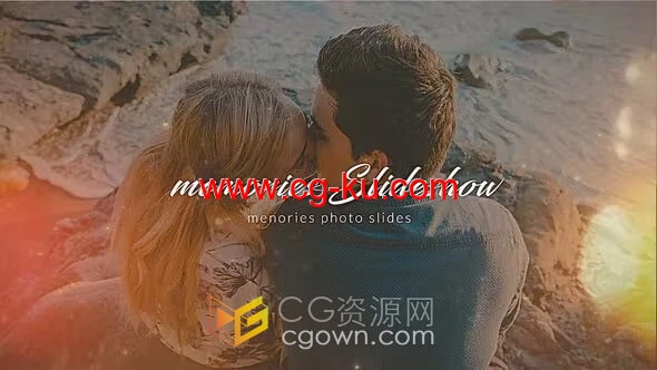 浪漫幻灯片AE模板旅行照片动画视频相册效果的图片1