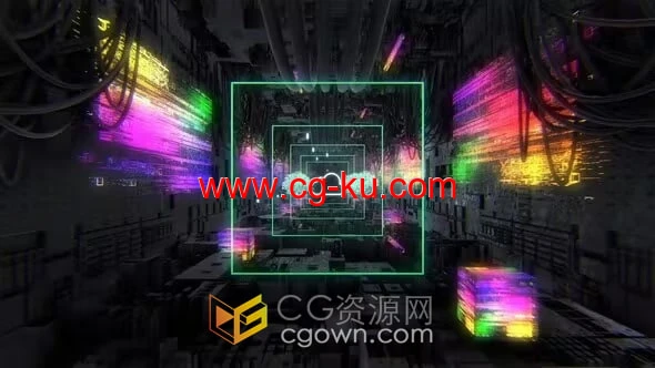 酷炫高科技赛博朋克氛围游戏电脑科技宣传视频AE模板的图片1