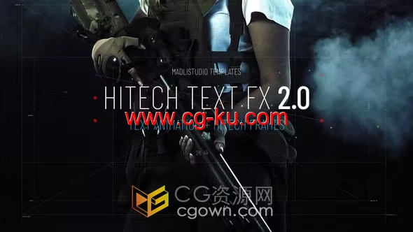 高科技文本动画效果AE技术标题模板Hitech Text FX 2的图片1