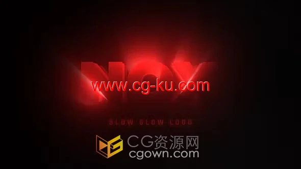 神秘能量缓慢发光效果光线标志LOGO动画-AE模板免费下载的图片1