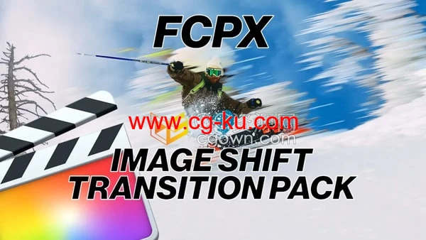 Image Shift Pro Transition FCPX插件12种图像位移像素拉伸视频转场过渡的图片1