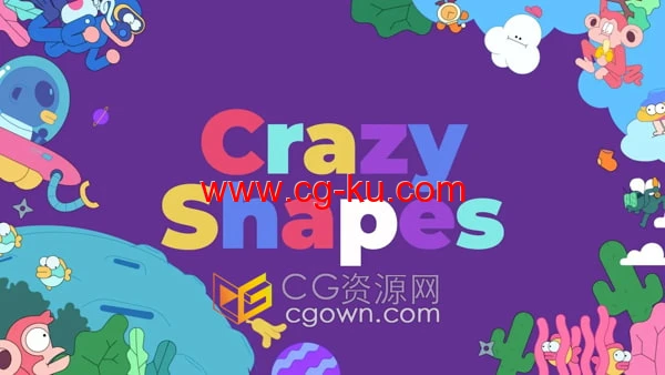 AE脚本Crazy Shapes V1.0制作卡通图形MG动画工具的图片1