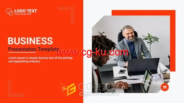 干净商业公司介绍企业宣传片AE视频模板的图片1
