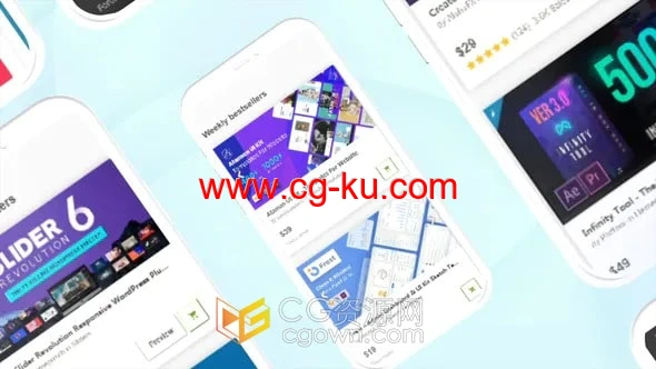 AE模板-应用程序APP宣传网站广告4K UI/UX Promo In Mockups的图片1