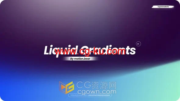 25种液体渐变动画彩色背景动态壁纸素材AE模板的图片1