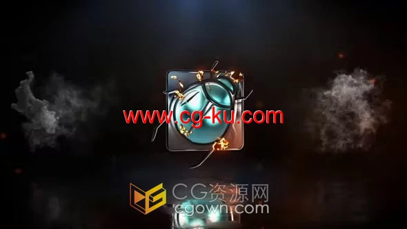 火焰燃烧烟雾特效LOGO视频片头动画-AE模板下载的图片1