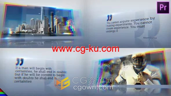 3D风格展示照片介绍企业明亮宣传片视频制作-PR模板的图片1