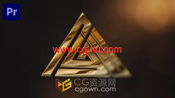 金/银色金属LOGO演绎动画视频片头-PR模板下载的图片1