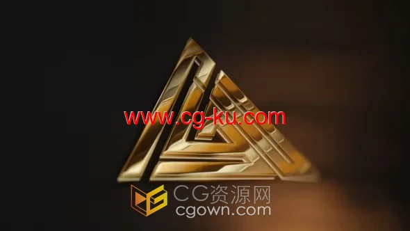 金属LOGO动画演绎视频片头包金/银两色-AE模板下载的图片1