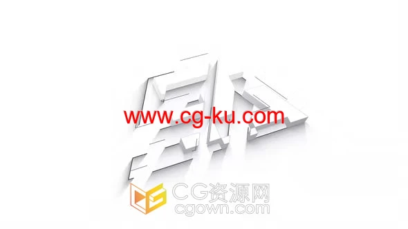 LOGO绘图生长挤压形成标志视频片头-AE模板下载的图片1