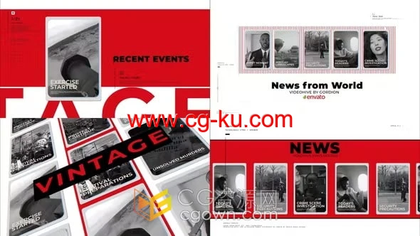 News Opener AE/PR模板新闻开场白视频片头的图片1