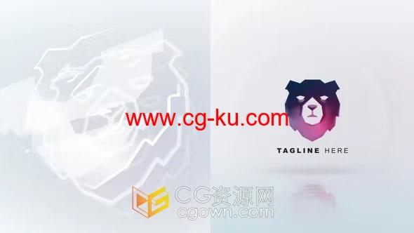 明亮LOGO标志动画视频片头4K分辨率-AE模板下载的图片1