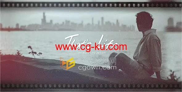 动画手写标题复古胶带投影效果浪漫婚礼开场爱情短片-AE视频模板的图片1