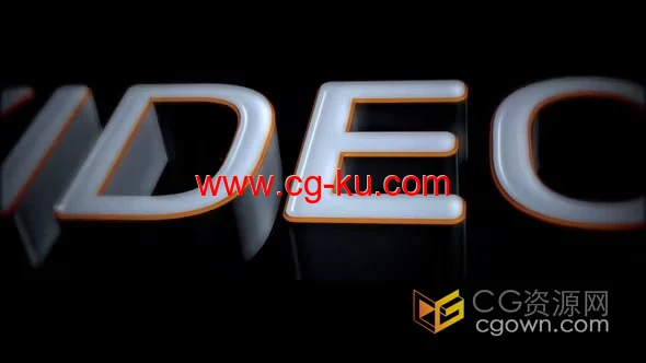 3D文字动画电影开场AE标志片头模板下载的图片1