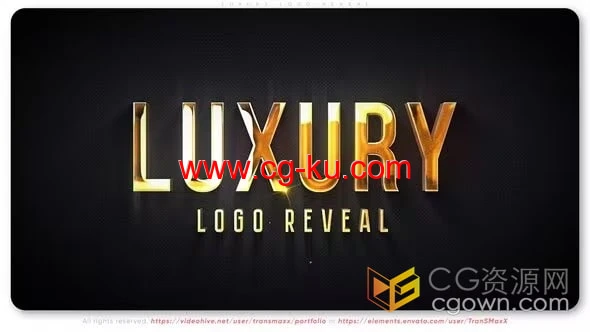 Luxury Logo AE模板金/银/铂金三种金属材质LOGO动画的图片1