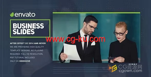 Corporate Slideshow AE模板业务介绍公司会议活动现代企业宣传片的图片1