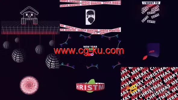 20张文字标题动态排版独家海报背景素材效果视频-AE模板的图片1