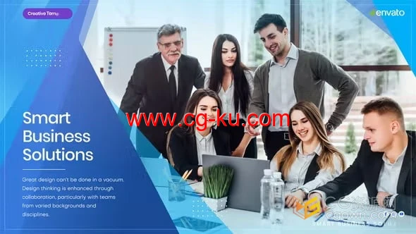 智慧商业智能解决方案数字化企业宣传片视频-AE模板下载的图片1