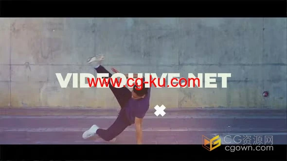 舞蹈片头AE模板下载街舞视频动感开场视频动画的图片1