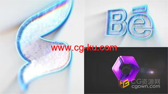 3D企业标志LOGO演绎动画视频片头-AE模板下载的图片1