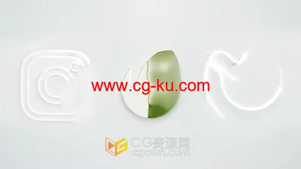 干净明亮LOGO标志动画视频片头制作-AE模板的图片1