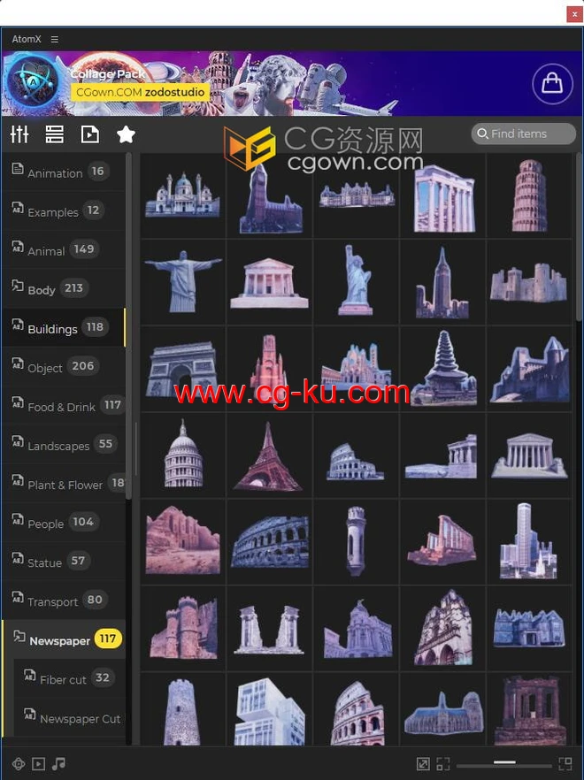 Collage AE脚本模板预设包创意拼贴元素动画视频的图片2