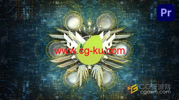 Hi-Tech Logo PR模板高科技标志动画视频片头的图片1