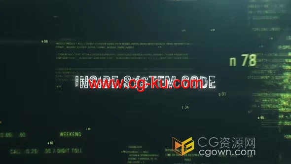 矩阵数字代码故障动画特效高科技技术宣传介绍视频-AE模板的图片1