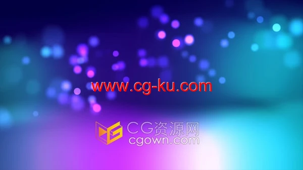 五彩缤纷散景粒子动画4K分辨率视频素材下载的图片1