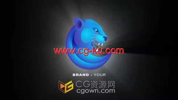 发光扫光LOGO动画4K分辨率视频片头-AE模板下载的图片1