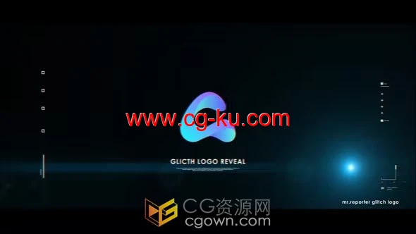 高科技故障特效LOGO视频片头效果制作-AE模板的图片1