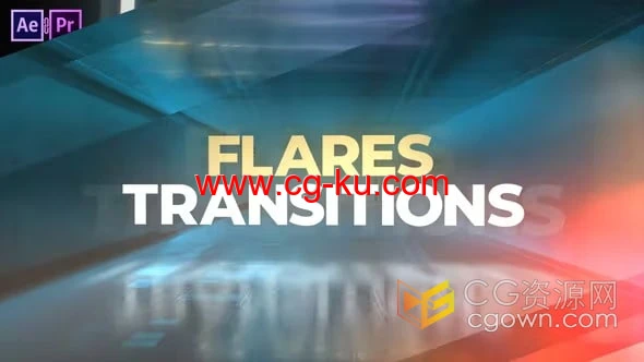 50组耀斑闪光过渡光效视频转场效果动画-AE模板下载的图片1