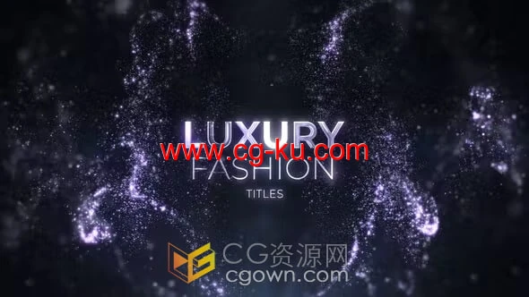 浪漫闪亮粒子特效宣传介绍标题动画晚会视频片头-AE模板的图片1