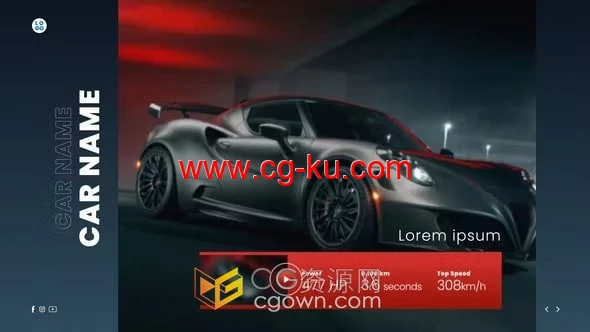 AE模板-汽车频道介绍品牌车型视频介绍片头的图片1