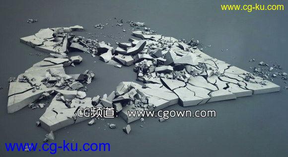 3ds Max – 与思维粒子Thinking Particles爆炸破碎效果教程的图片1