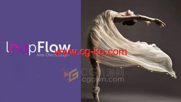 AE插件loopFlow V1.2.1静态图片局部制作流动循环动画效果的图片1