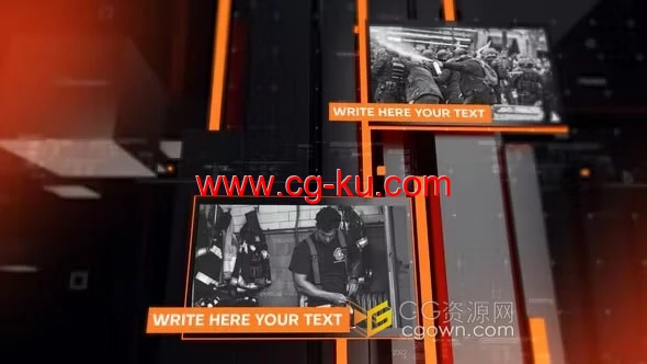 Information News AE模板新闻资讯电视频道视频片头的图片1
