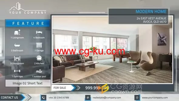 房地产样品房酒店环境宣传介绍照片动画-PR模板的图片1