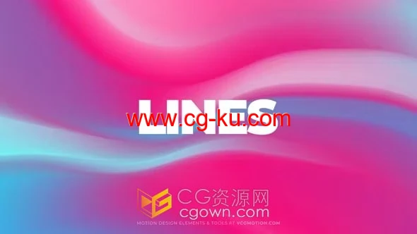 PR模板-15个渐变线条动画抽象多彩渐变背景元素的图片1