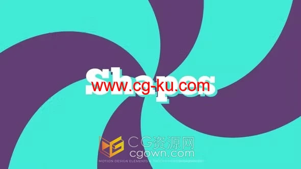 PR背景模板-25个创意几何图形彩色图案背景动画元素的图片1