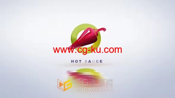 AE模板-带阴影效果拟物化光泽感标志动画的图片1