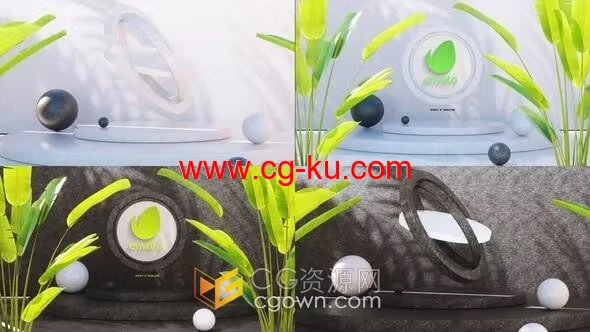 3D装置艺术建筑企业标志动画-AE LOGO模板的图片1