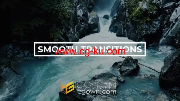 Smooth Transitions AE模板波浪图形动画过渡转场效果的图片1