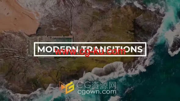 Modern Transitions AE模板图形遮罩动画过渡转场效果的图片1