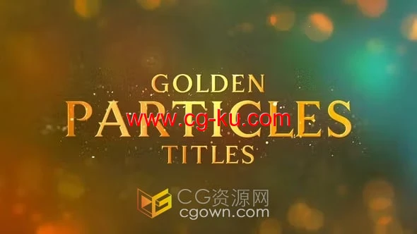 PR模板-公司年会颁奖典礼提名晚会视频包装豪华粒子标题的图片1