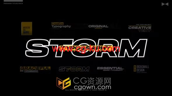 DR模板-现代企业快速介绍公司片名商业营销视频字幕粗体标题的图片1