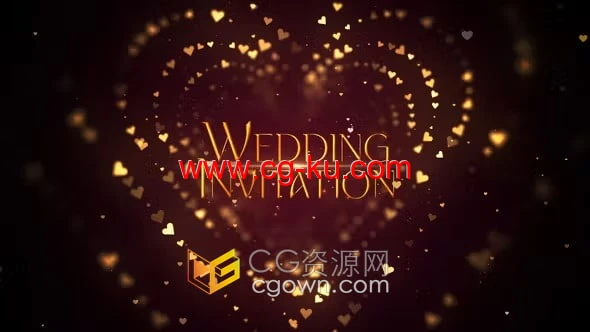 婚礼请柬活动邀请函爱情主题活动标题开场白AE模板免费下载的图片1
