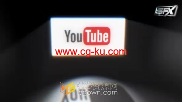AE模板-镜头晃动逼真暗室场景投影仪灯光标志复古电影院介绍片头的图片1